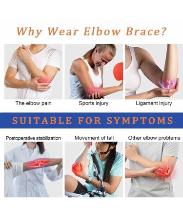 Elbow Brace for Tendonitis & Tennis Elbow Relief | Support for Bursitis & Sports Recovery - Perfect for Men & Women - Buy Online on GoSupps.com