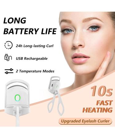 Dust2oasis Heated Eyelash Curlers Rapid Heated Lash Curler Quick Natural Curling for Long Lasting with Sensing Heating Silicone Pad-4 - Buy Online on GoSupps.com