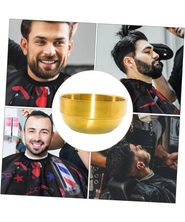 Coophya Foam Dishwasher Bart Soap Cream Bowl Essential Oil Foam Shell Face Cleaning Cup & Hairdressing Accessories Stainless Steel Golden 9x9x4.9cm - Buy Online on GoSupps.com