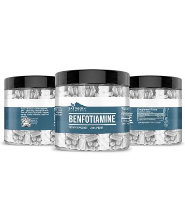Earthborn Elements Benfotiamine 200 Capsules Pure & Undiluted No Additives 200 Count (Pack of 1) - Buy Online on GoSupps.com