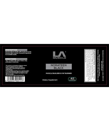 LA Muscle Norateen Black Trial - World's First Norateen Muscle Builder and Fat Burner in One Powerful Testo Booster and Potent Weight Loss Pill Transform Your Body Change in Days - Buy Online on GoSupps.com