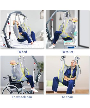 EZ Assistive Patient Hygiene Assist Lift Sling Hoyer Lift Sling for Patient Shower Bath Toileting Lift Sling for Elderly (Medium) - Buy Online on GoSupps.com