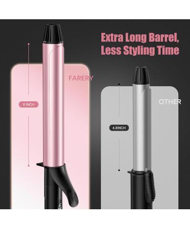 Long Barrel Curling Iron 1.25 Inch | Ceramic Curling Iron with Argan Oil & Keratin for Thin Hair | 11 Adjustable Temp & Clips Included - Buy Online on GoSupps.com