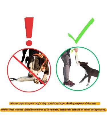 Dingo Gear Cotton Nylon Bite Sausage for Dog Training | IGP IPO Obedience & Protection | 28x7 cm with Handle - Buy Online on GoSupps.com