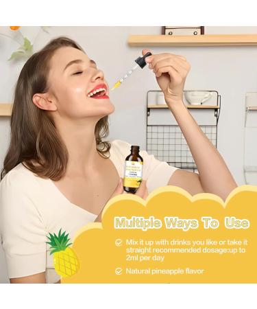 Potassium Magnesium Citrate Supplement Magnesium Liquid Drops 1000mg with Magnesium Glycinate Support Calm & Bone & Muscle & Immune Health (Pineapple 2 FL.OZ.) - Buy Online on GoSupps.com