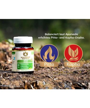 Maharishi Ayurveda Neem Powder - High Dose Vegetarian Vegan 60 Tablets | Organic Neem Tree Supplement - Buy Online on GoSupps.com