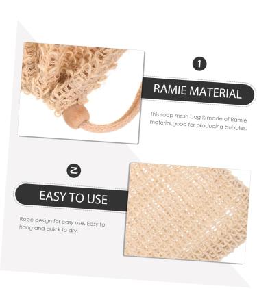 VINTORKY 10pcs Net Soap Storage Body Bar Soap Cotton Linen Soap Punch Soap Loofah Pouch Ramie - Buy Online on GoSupps.com