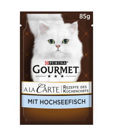 PURINA GOURMET A la Carte wet cat food with deep sea fish rice and vegetables pack of 26 (26 x 85g)
