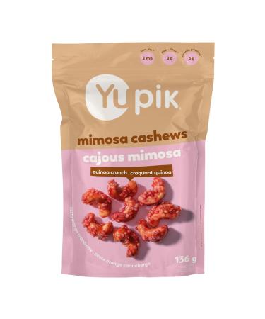 Yupik Orange Cranberry Mimosa Cashews 136 g Kosher Made with Natural Ingredients Brunch Flavor Cocktail-Inspired Snack Sweet Glazed Cashews with Puffed Quinoa Party Snack