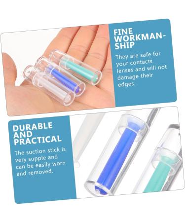 PLAFOPE 18 Pcs Suction Stick Contact Sticks for Soft Contacts Eye Contact Remover Tool Contacts Lens Stick Compact Contact-Lens Remover Wear Stick Soft Rubber Small Assorted Colorx3pcs 4x1cmx3pcs - Buy Online on GoSupps.com