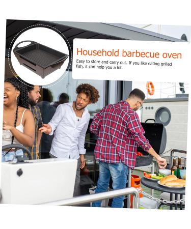 RORPOIR 1pc Oven Nonstick Coating Stove Pan Outdoor Grills Metal Barbecue Rack Grill Plate Grilled Fish Stove Alcohol Bbq Stove Camping Stove Medical Stone Coating Pull-out - Buy Online on GoSupps.com