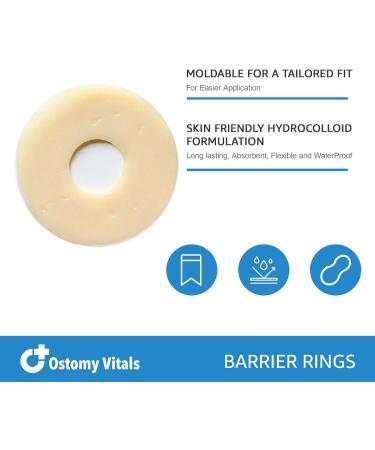 OstomyVitals | Buy Ostomy Barrier Rings & Stoma Rings Pack of 10 for Optimal Comfort | Fast International Shipping - Buy Online on GoSupps.com