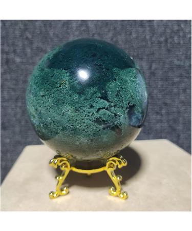 Natural Sphere 1pc Natural Crystal Moss Aquatic Agate Ball Quartz Gemstone Polished Home Decoration (Color : 890-700g) - Buy Online on GoSupps.com