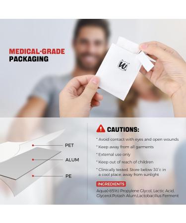 Once a Week Deodorant Wipes: The Real Deodorant Zore-odor 120hours+/Be Week-long Confident Only 1 Wipe/ 12 Wipes for 3 Months of Use - Buy Online on GoSupps.com