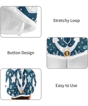 Buy Spear Rudder Blue Hair Towel 2 Pack | Super Absorbent Quick Dry Hair Turbans for Women & Girls - International Shipping - Buy Online on GoSupps.com