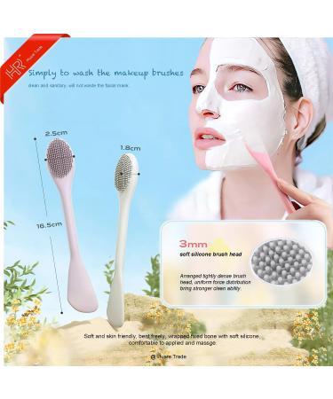 Buy Silicone Face Mask Applicator 3 Pack - Huare Technology Facial Mask Brushes for Mud Clay & Charcoal - Soft Makeup Beauty Brushes in Pink Purple & Gray - Buy Online on GoSupps.com