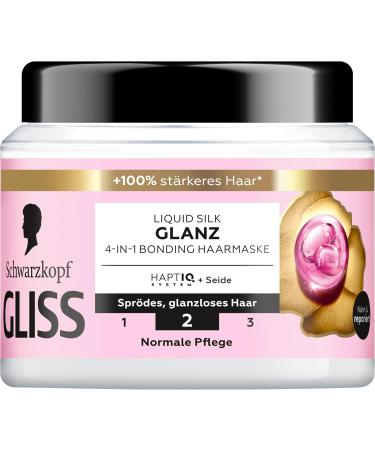 Gliss Liquid Silk 4 in 1 Repair Treatment (400 ml) with HAPTIQ & Silk System for Soft and Shiny Hair Hair Mask for Brittle and Dull Hair - Buy Online on GoSupps.com
