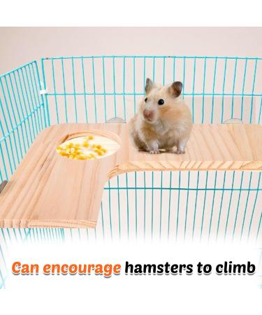 4-Piece Hamster Accessories Set | Hamster Pedal & Jumping Board with 3 Balls | Ideal for Guinea Pigs Chinchillas and Rabbits - Buy Online on GoSupps.com