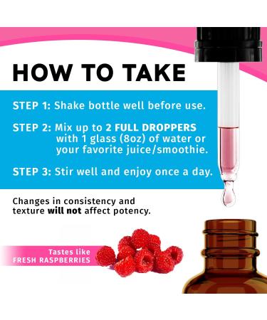 2-Pack Liquid Biotin Collagen Keratin Drops for Hair Skin Nails - 25000mcg Biotin & Collagen Supplement - Hair Growth Formula - 4 fl oz - Buy Online on GoSupps.com