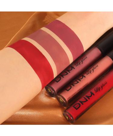 3Pcs Matte Lip Gloss Set Matte Liquid Lipstick Set Lip Stain Long-Lasting Waterproof Lipgloss Makeup Gift Lipsticks Set Vibrant Lips Set (10) #10 - Buy Online on GoSupps.com