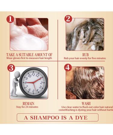 Hair Coloring Shampoo Hair Dye Shampoo Black Hair Dye Hair Dye | 6 In 1 Formula Hair Coloring Shampoo - Buy Online on GoSupps.com