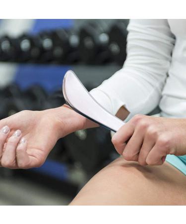 VOOKOKT Gua Sha Tool - Stainless Steel Scraping Massage for Pain Relief in Arms Neck Back & Legs - C-Shape Design for Relaxation - Buy Online on GoSupps.com