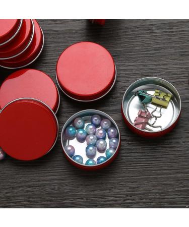 Chictry 10 PCS Aluminum Cream Cans - Empty Cosmetic Containers with Screw Cap for Lip Balm & Beauty Products (30ml Red) - Buy Online on GoSupps.com