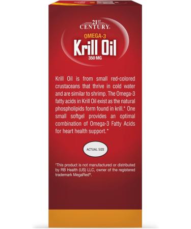 21st Century Krill Oil 300 mg Softgels 60 Count - Buy Online on GoSupps.com