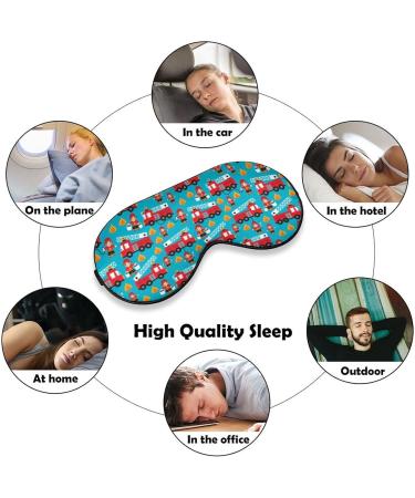 Fire Truck Car Sleep Mask - First Responder Heroes Eye Cover for Sleeping, Adjustable Strap, Blocks Light - Ideal for Night Travel, Nap - Men, Women - Buy Online on GoSupps.com