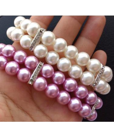 Pet Show Rhinestone Faux Pearl Small Dog Necklace - Size S - Ivory - Buy Online on GoSupps.com