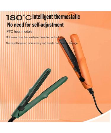 Travel Curling Iron Hair Straightener - 2-in-1 Mini Non-Slip Insulated for Boys & Girls Long-Lasting Blue - Buy Online on GoSupps.com