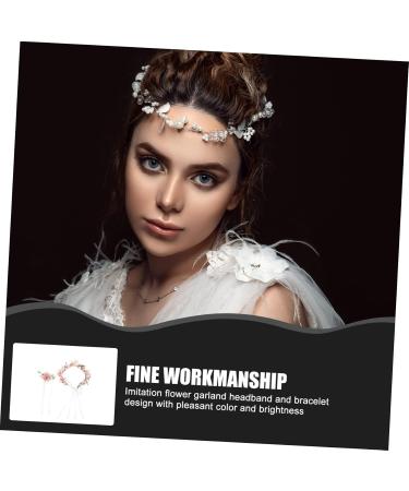 FRCOLOR 2 Sets Bridal Wreath Floral Headpiece Hair Bands for Womens Hair Bride Hair Clasp Flower Girl Headpieces for Wedding Adjustable Headband Flower Wreath Floral Wreath Headband Fabric - Buy Online on GoSupps.com