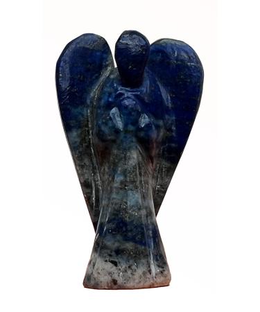 Yashcrystals Crystal Healing Gemstone Pocket Guardian Angels Reiki Powers 45mm to 50mm(Approx 2") Hand Carved (Lapis Lazuli)