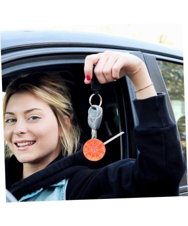 12 Pcs Lollipop Keychain Key Fob Lollipops DIY Lollipop Pendant DIY Pendants Key Chain Fake Fruit 6X3CMx3pcs Assorted Colorx3pcs - Buy Online on GoSupps.com