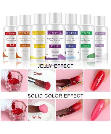 Vrenmol 7 Color Acrylic Liquid Monomer for Nail Extensions - Non-Yellowing, MMA Free - Buy Online on GoSupps.com