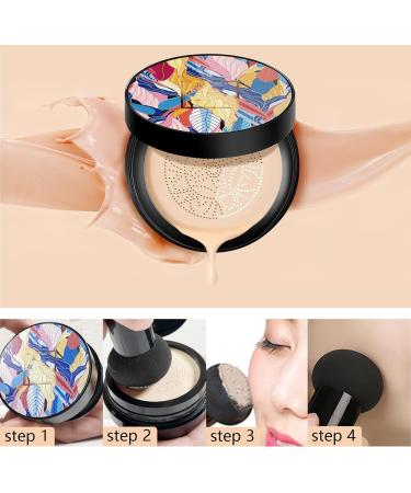 Mushroom Head Air Cushion CC Cream Upgrade Air Cushion CC Cream Mushroom Head BB Cream Face Make Up Long Lasting Matte Moisturizing Concealer for All Skin Types(Brighten) - Buy Online on GoSupps.com