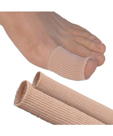 Cuttable Toe Tubes Sleeves 5 Pack with Silicone Gel Lining - Toe Sleeve Protectors for Pain Relief, Corn and Callus Remover - Small Size - Buy Online on GoSupps.com