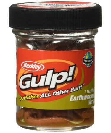 Berkley Gulp! Earthworm Fishing Soft Bait Brown 4"