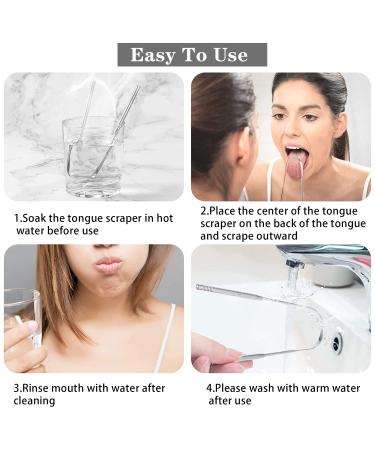 Stainless Steel Tongue Scraper for Effective Oral Care - Adults & Kids - Buy Online on GoSupps.com