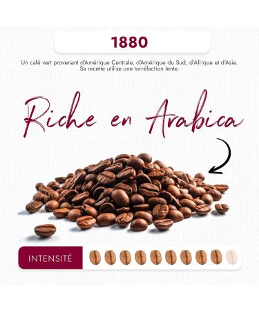 CAF S FOLLIET - Coffee Beans 1880 - Traditional Roasting - Intensity 9/10 - 90% Arabica 10% Robusta - Slow Roasting - 1kg - Buy Online on GoSupps.com