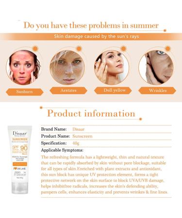  Sloane SPF 90 Face Sunscreen - Natural Broad Spectrum Sunscreen Oil Free | Face & Face Sunscreen Sun Protection for Face Arms Thighs for Most - Buy Online on GoSupps.com