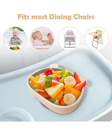 BPA-Free Baby Weaning Set | 5-Piece Silicone Feeding Set for Easy Clean & Non-Slip Toddler Tableware in Beige - Buy Online on GoSupps.com