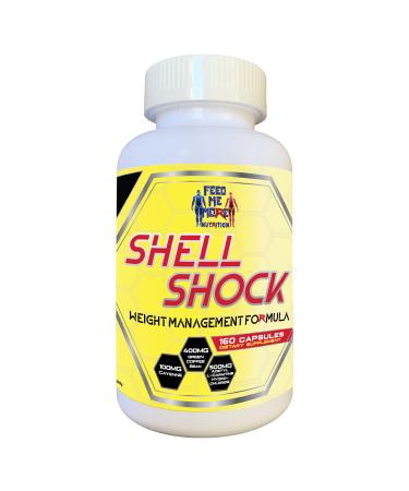 Feed Me More Shell Shock Weight Management Formula - All-Natural Weight & Appetite Management Supplement with Antioxidants, L-Carnitine, Apple Cider Vinegar, Matcha Green Tea & More – 160 Pills