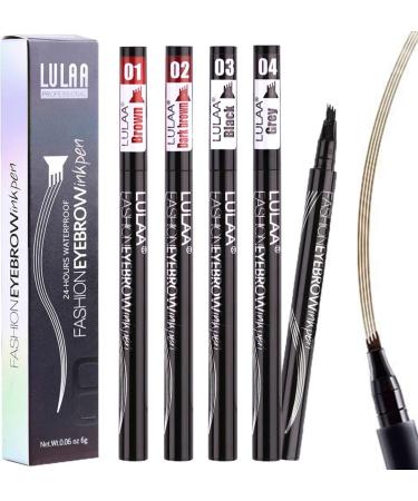 LULAA P-Beauty Waterproof Long Lasting Eyebrow Pencil 4 Colors 4 Tips - Buy Online on GoSupps.com