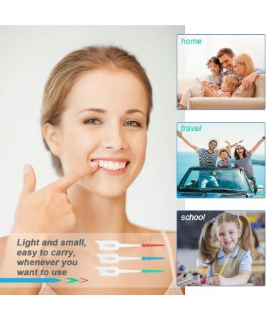 Skhaovs 240 Interdental Cleaning Sticks - Silicone Brushes for Narrow Spaces Plaque Removal | 3 Colors Available - Buy Online on GoSupps.com