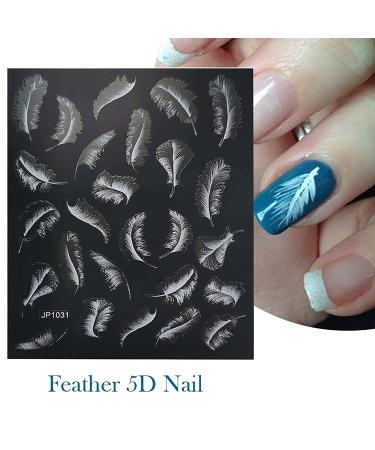 5D Ballet Girl Nail Art Stickers - Embossed Self-Adhesive Decals for Acrylic Nails - Charming DIY Decorations - 6 Sheets Set - Buy Online on GoSupps.com