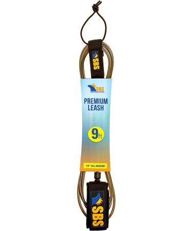 SBS 9ft Surf Leash for Longboard & Paddleboard - Durable and Reliable Leash for Surfing and Paddling - Buy Online on GoSupps.com