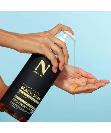 Dr. Natural Multi-Purpose Black Liquid Soap - Gel douche africain - Doux pour mains et corps - Hydratant lutte contre l acn - 946 ml - Buy Online on GoSupps.com