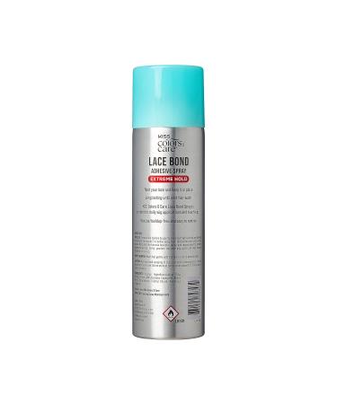 KISS Colors & Care Lace Bond Adhesive Spray Extreme Hold 11.1 oz. - Adhesive for Lace Frontals Sweat Proof Water-Resistant Fast Drying Efficient Nozzle Convenient Super Secure for All Day - Buy Online on GoSupps.com