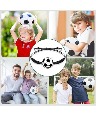 Lorfancy 24Pcs Soccer Bracelets Girls Boys Soccer Party Favors Gifts Adjustable Charm Bracelet Women Men Teens Woven Cord Bracelets Soccer Players (Soccer) A-soccer Bracelets 24 Pcs - Buy Online on GoSupps.com